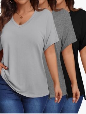 3Pk Ficerd Plus Tee-Shirts